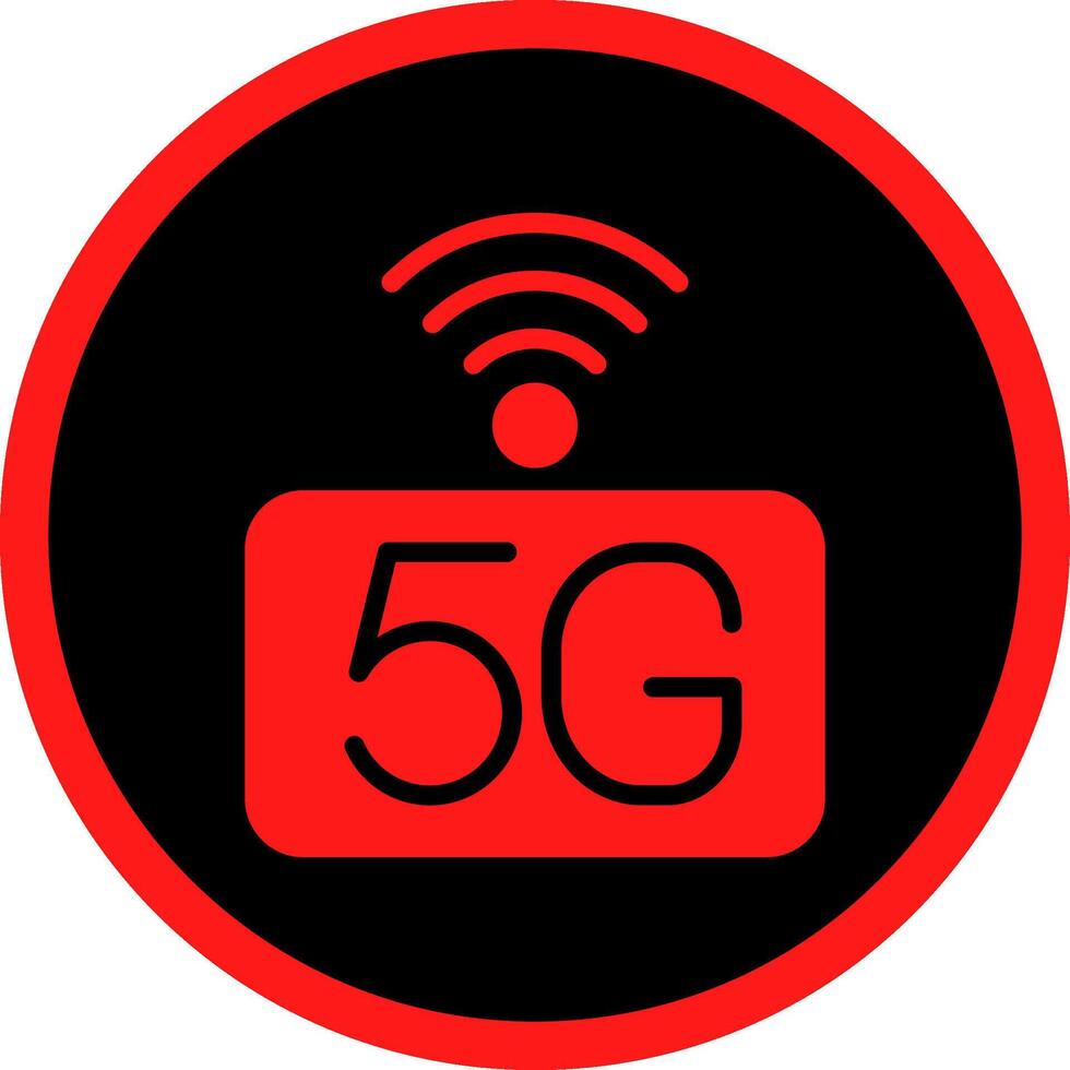 5g Netzwerk kreativ Symbol Design vektor