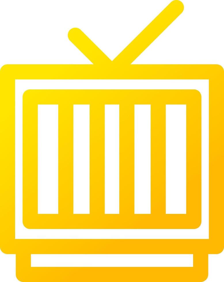 kreatives Icon-Design für das Fernsehen vektor