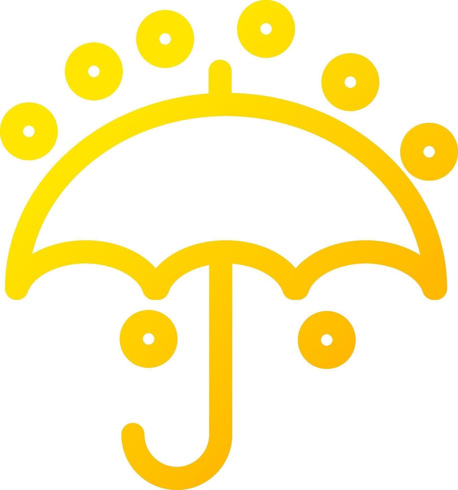 Regenschirm kreatives Icon-Design vektor