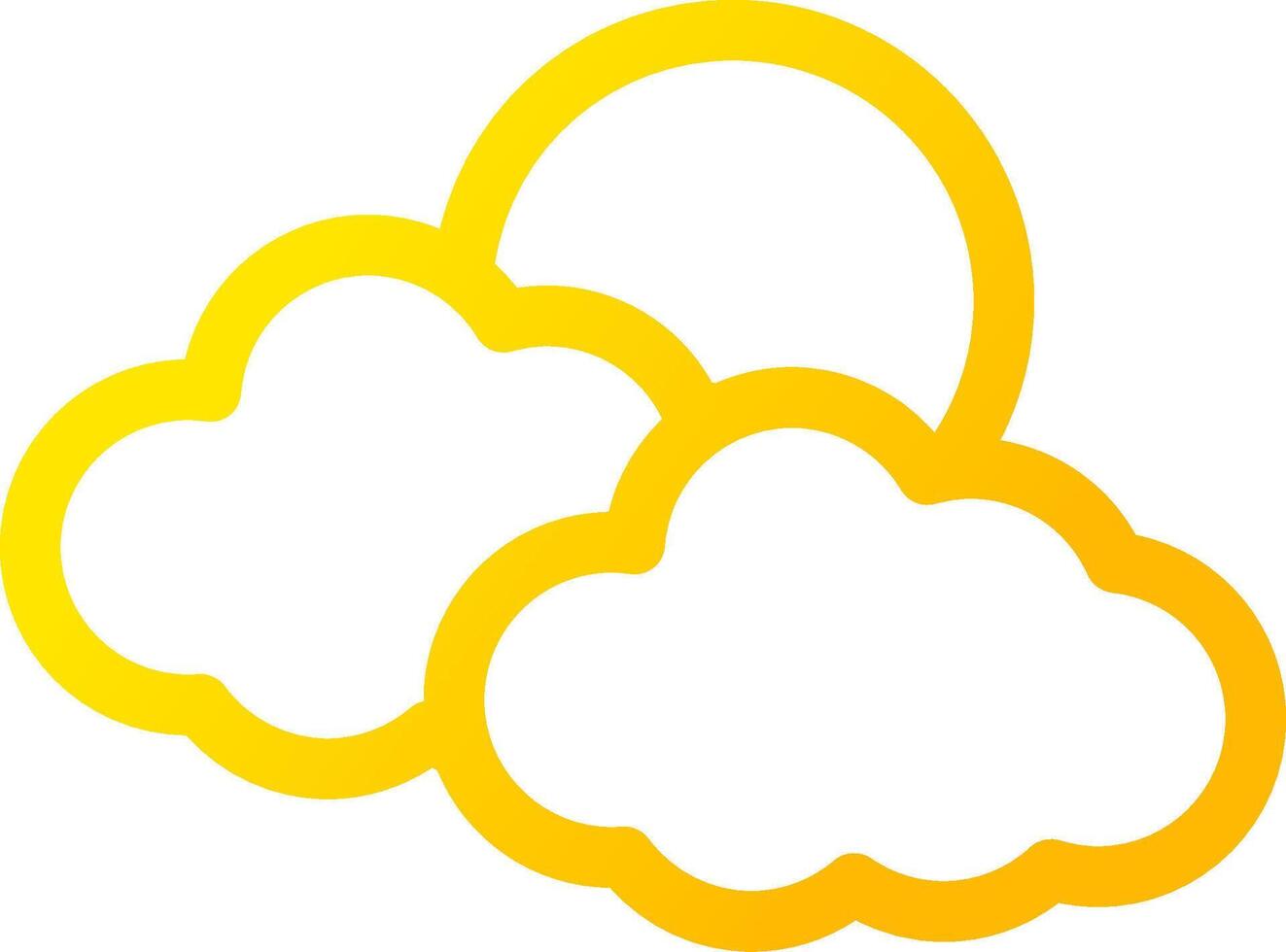 Wolken kreatives Icon-Design vektor