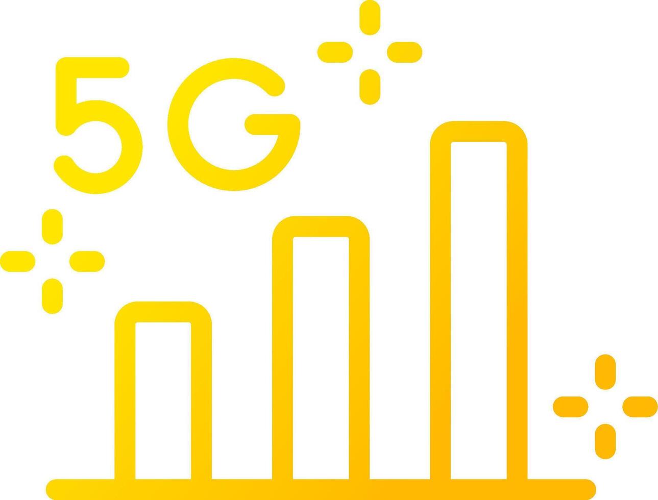 5g kreativ ikon design vektor