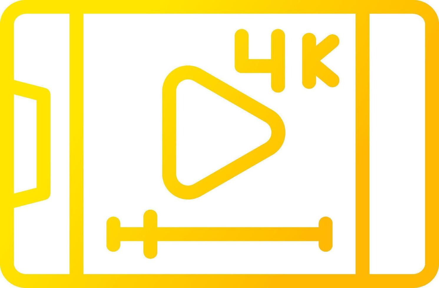 Video-Streaming kreatives Icon-Design vektor