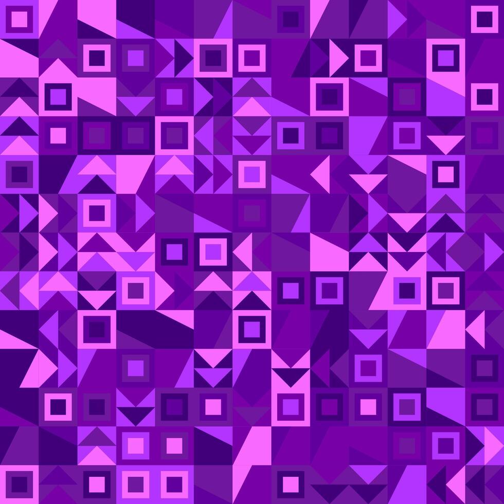 lila geometrisch Mosaik Muster Hintergrund Design - - abstrakt Vektor Grafik