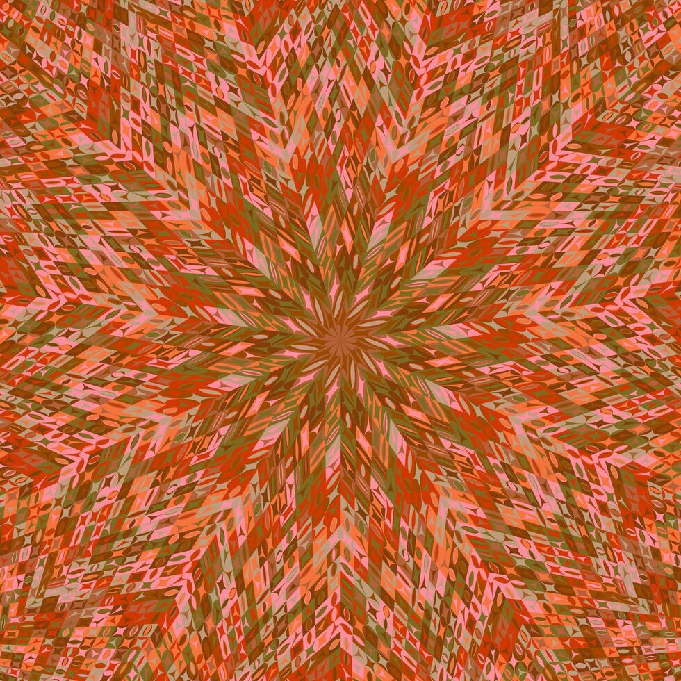 dynamisch geometrisch abstrakt kreisförmig platzen Mosaik Muster Hintergrund - - hypnotisch bunt Vektor Illustration mit geometrisch Formen