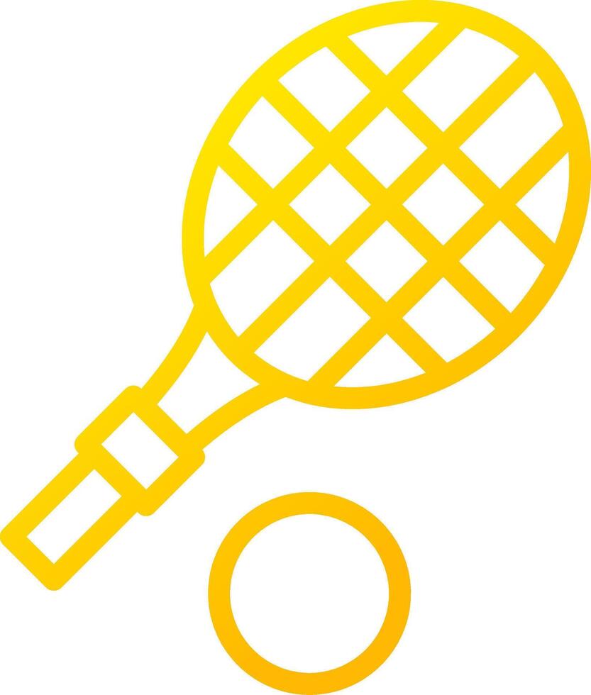 Tennis Schläger kreativ Symbol Design vektor