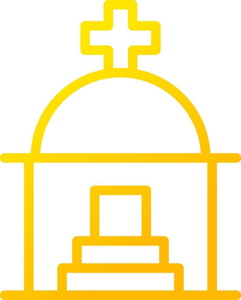 mausoleum kreativ ikon design vektor