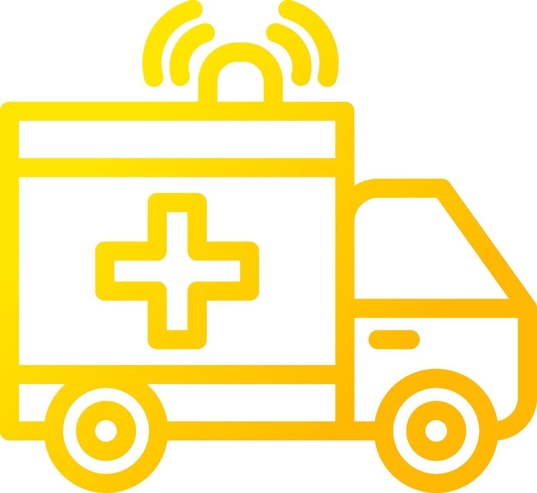 Krankenwagen kreatives Icon-Design vektor