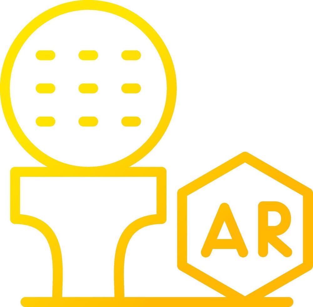 ar Golf kreativ Symbol Design vektor