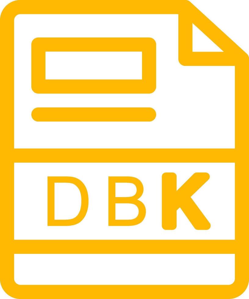 dbk kreativ ikon design vektor