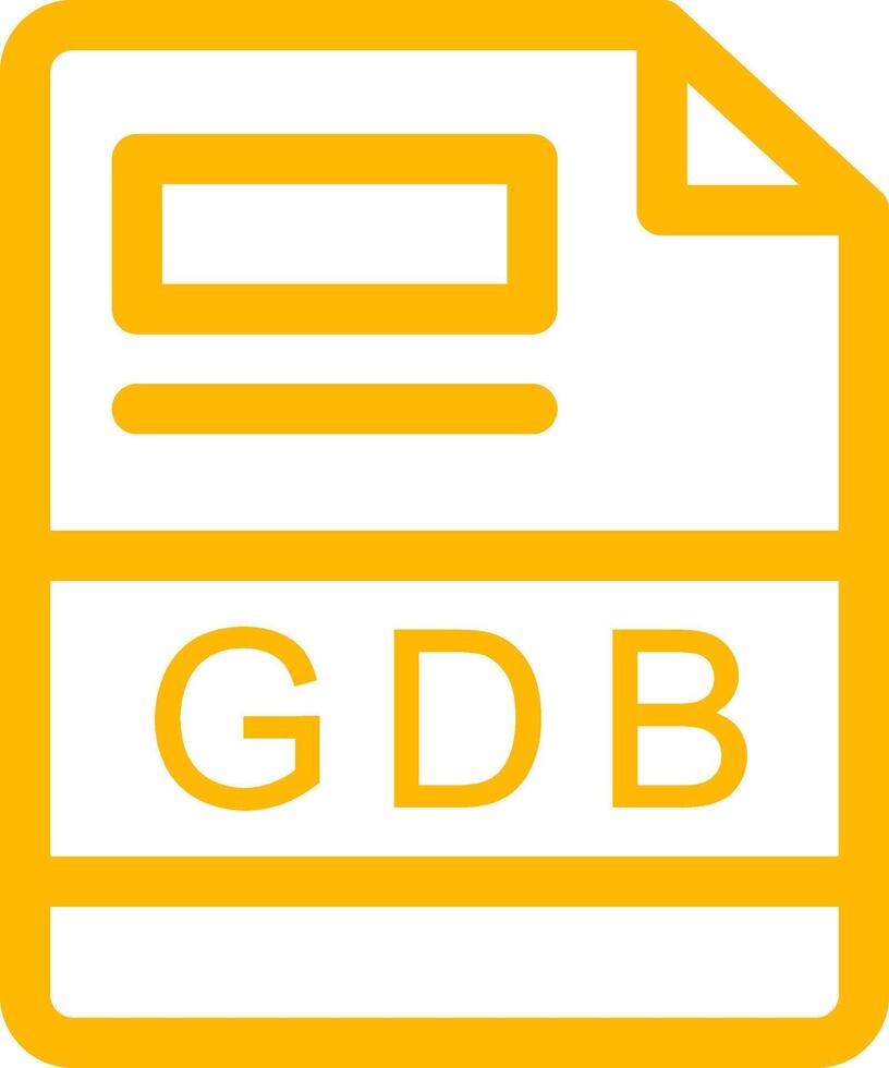 gdb kreativ ikon design vektor
