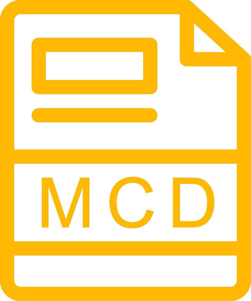 mcd kreativ Symbol Design vektor