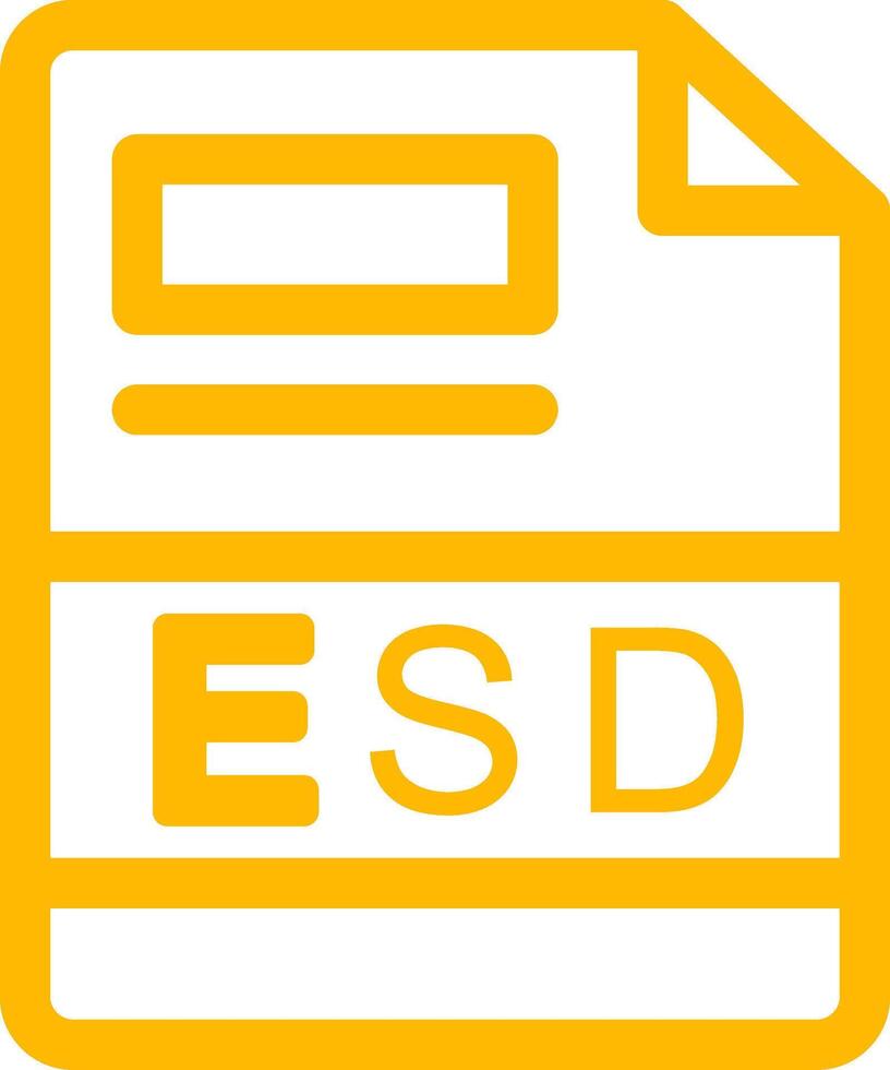 esd kreativ Symbol Design vektor