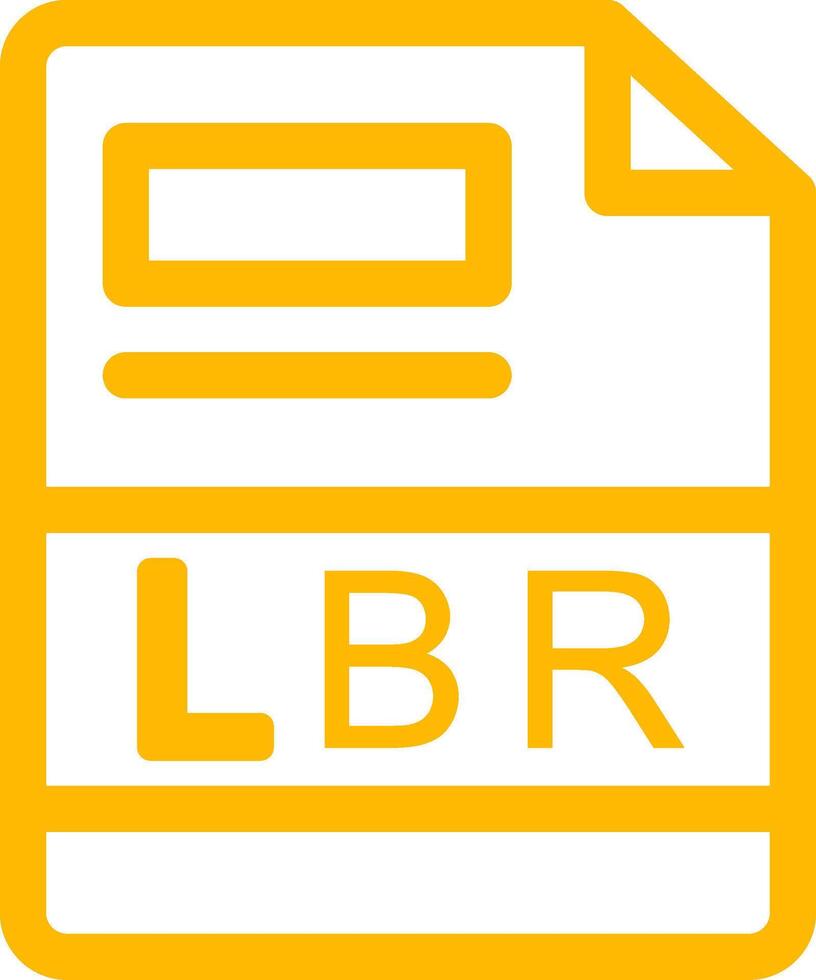 lbr kreativ ikon design vektor