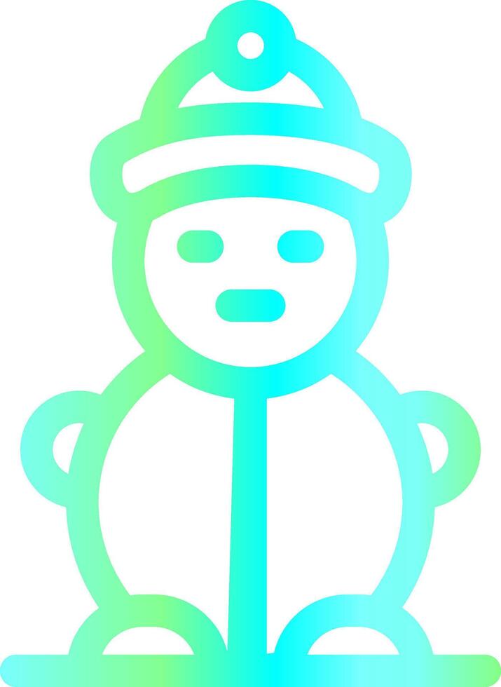 Schneemann kreatives Icon-Design vektor