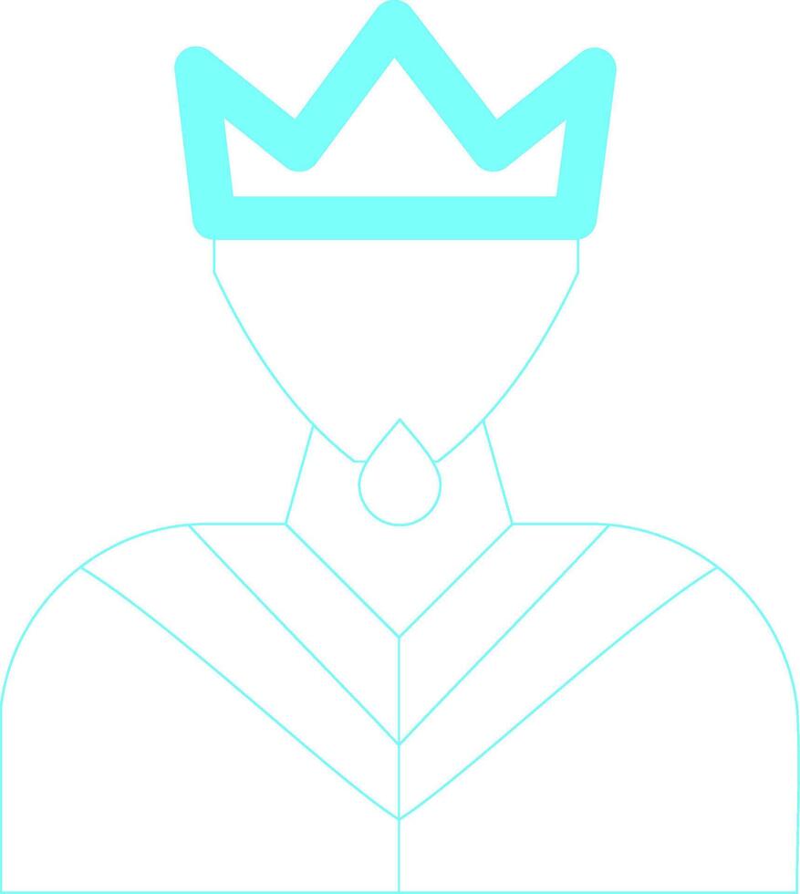 König kreatives Icon-Design vektor