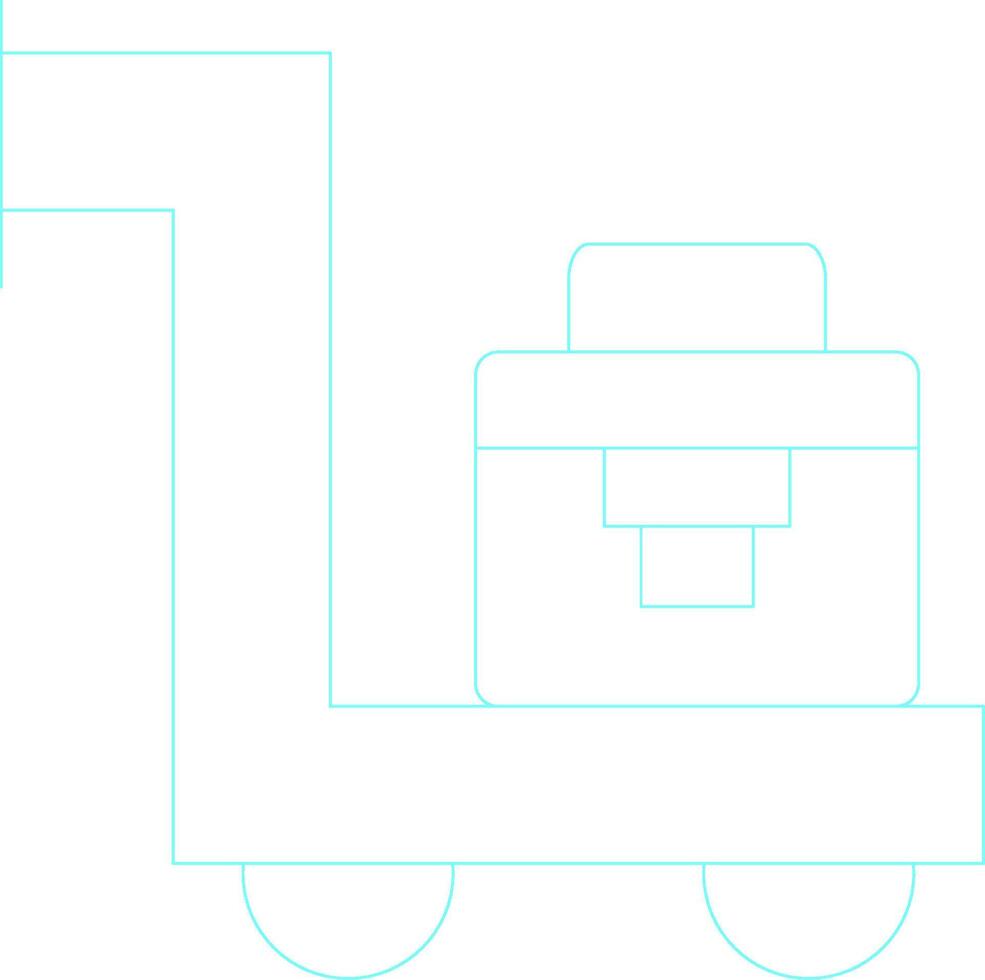 Trolley kreatives Icon-Design vektor