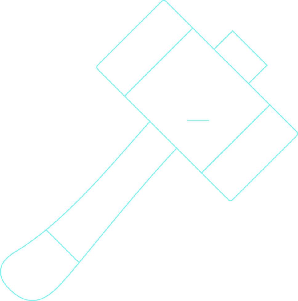 Hammer kreatives Icon-Design vektor
