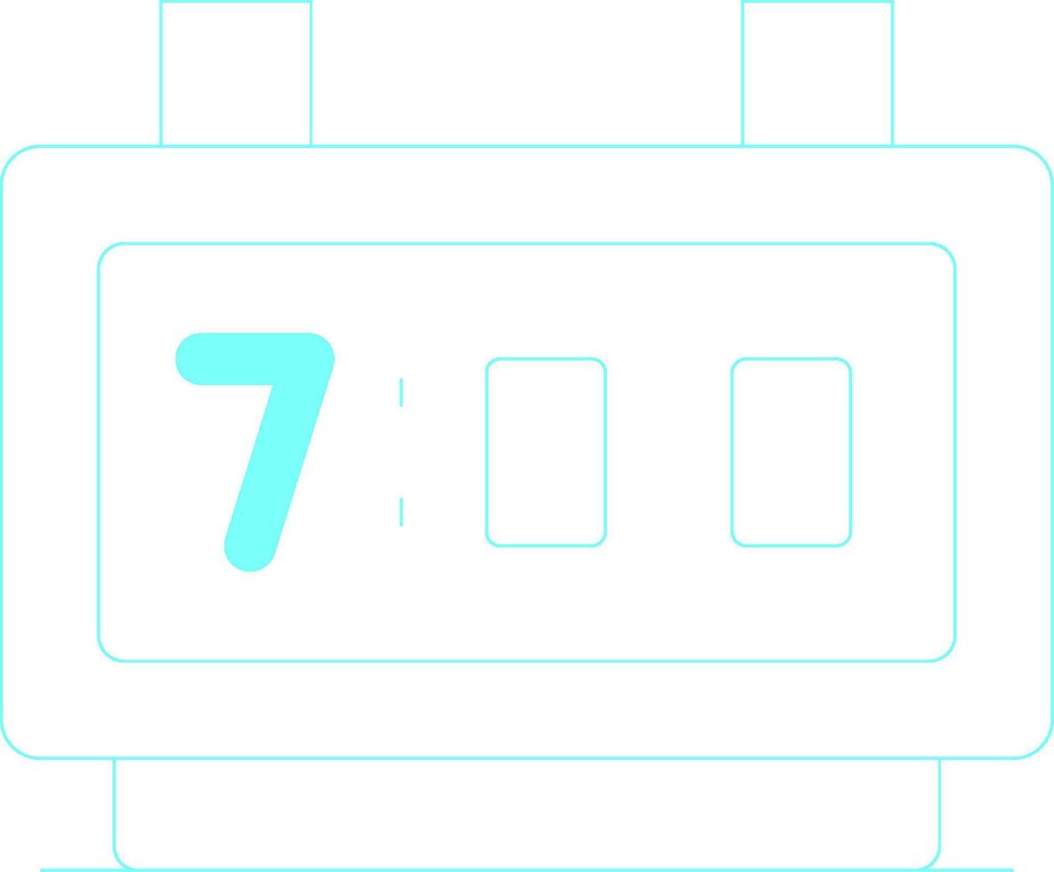 digital klocka kreativ ikon design vektor