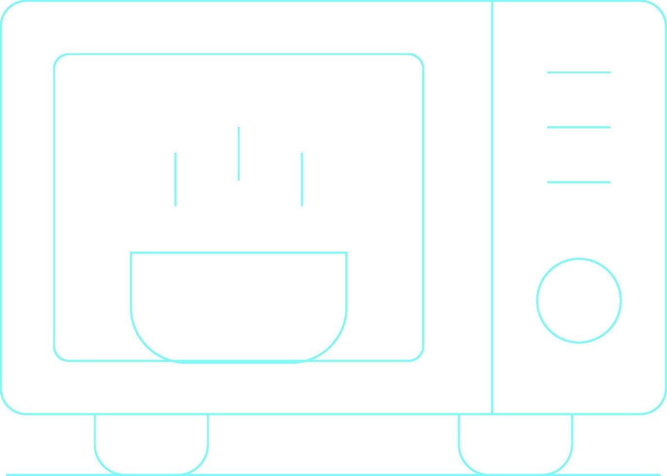 Mikrowelle kreatives Icon-Design vektor