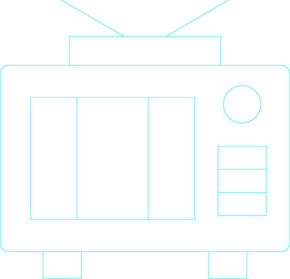 TV-kreatives Icon-Design vektor