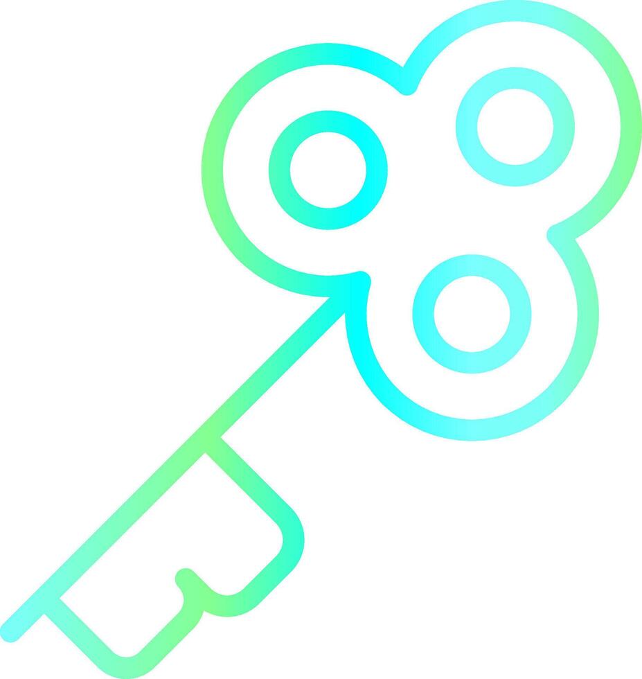 Schlüssel kreatives Icon-Design vektor