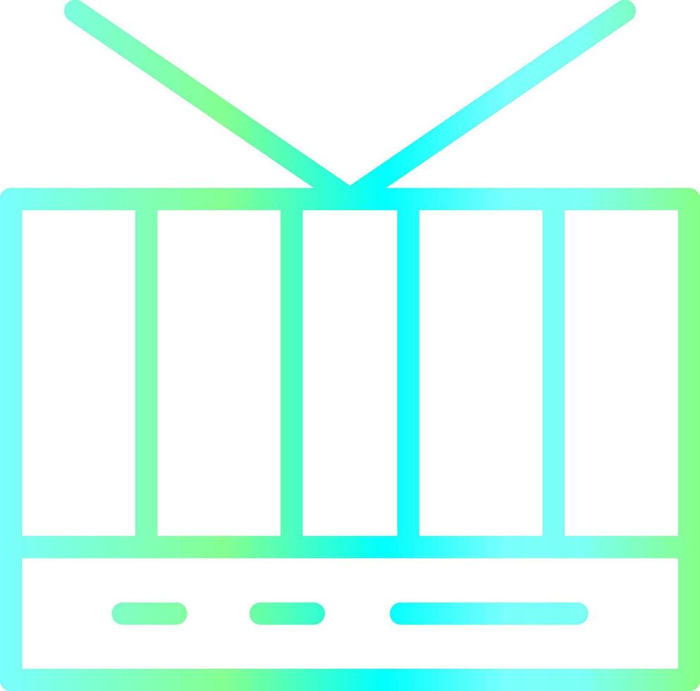 kreatives Icon-Design für das Fernsehen vektor