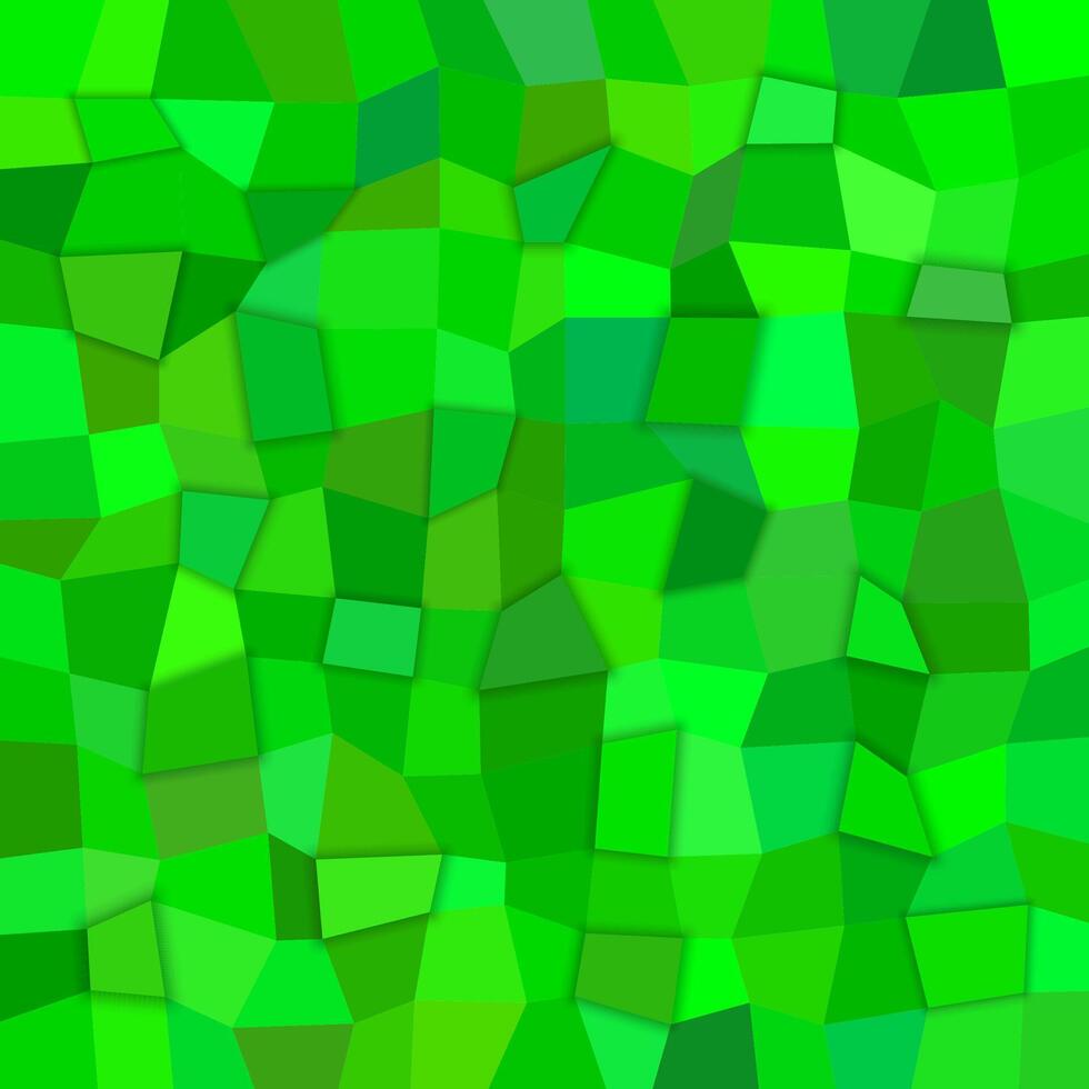 grön abstrakt 3d polygonal bakgrund från rektanglar vektor