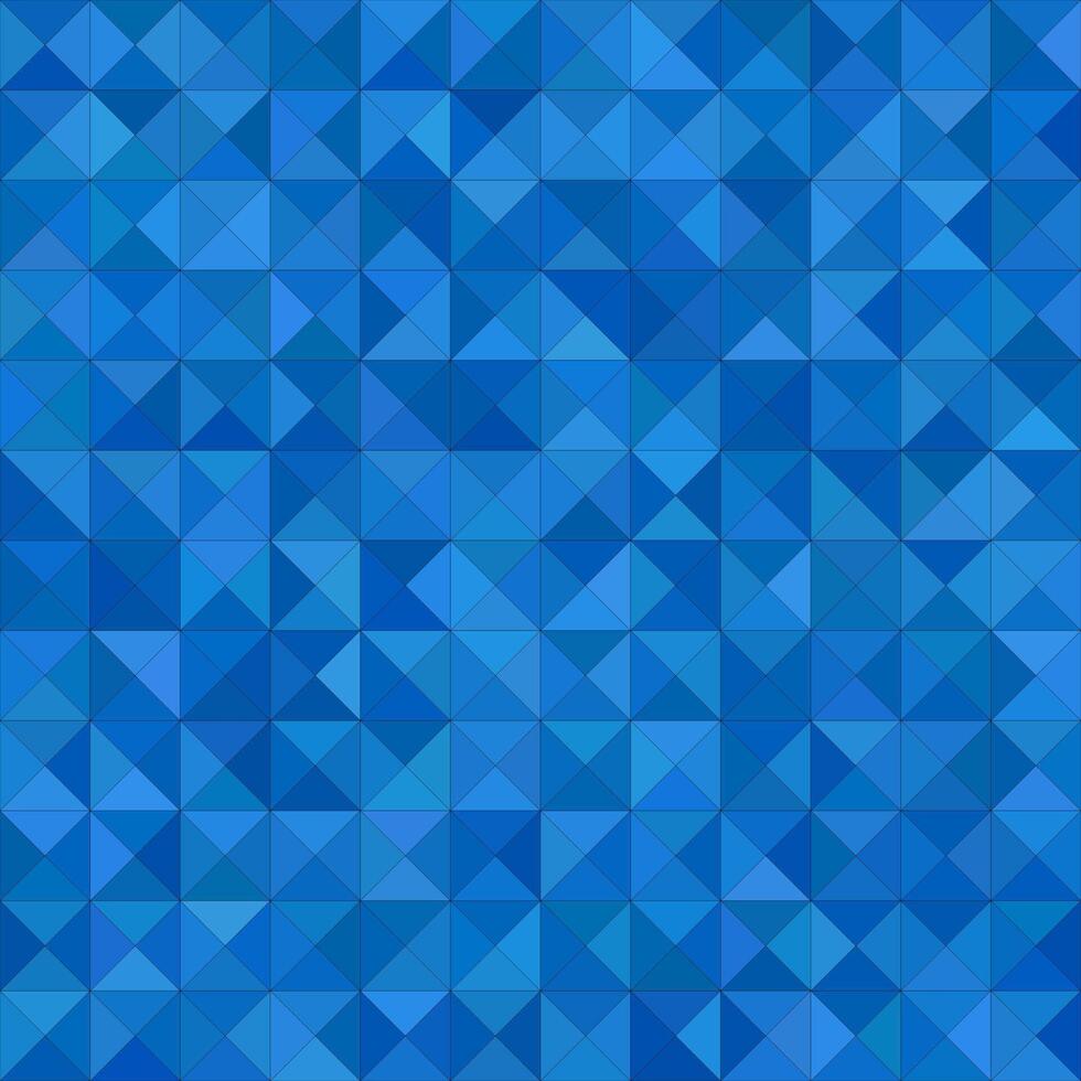 Blau Farbe Dreieck Mosaik Vektor Hintergrund Design