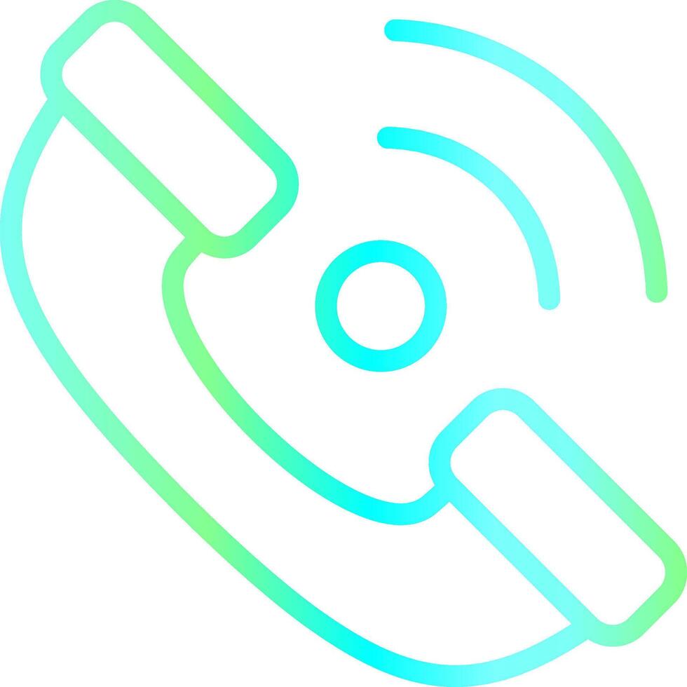 Telefonempfänger kreatives Icon-Design vektor