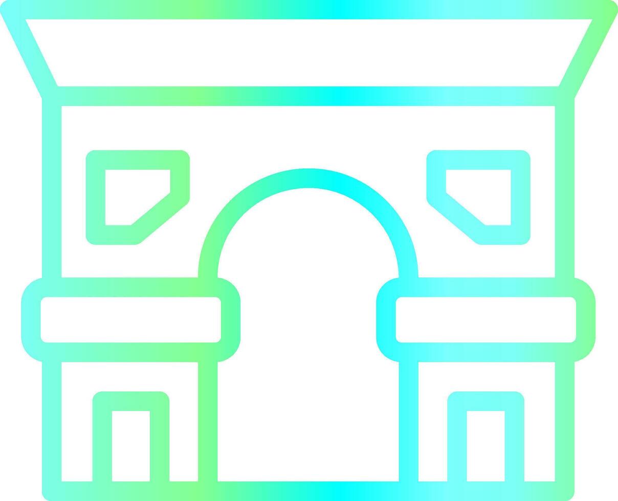 Arc de Triomphe kreatives Icon-Design vektor