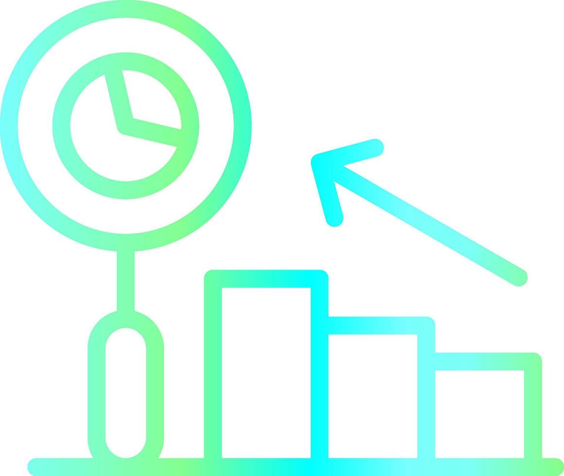 vorausschauend Analytik kreativ Symbol Design vektor