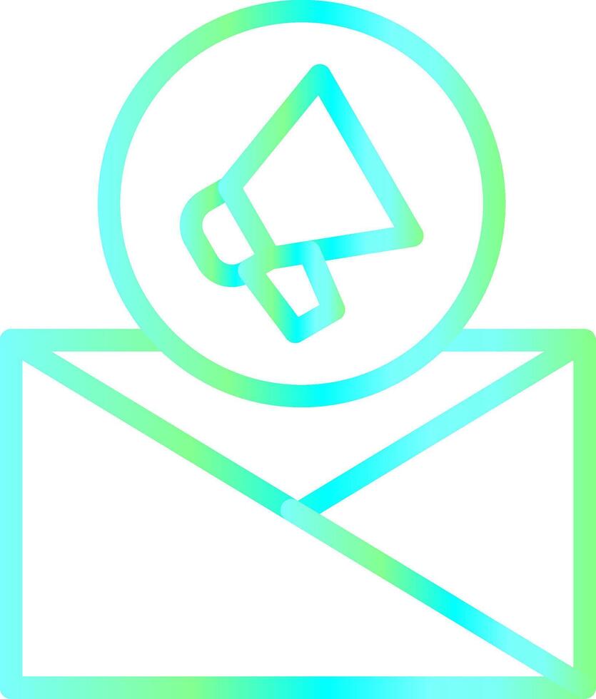 Email Marketing kreativ Symbol Design vektor