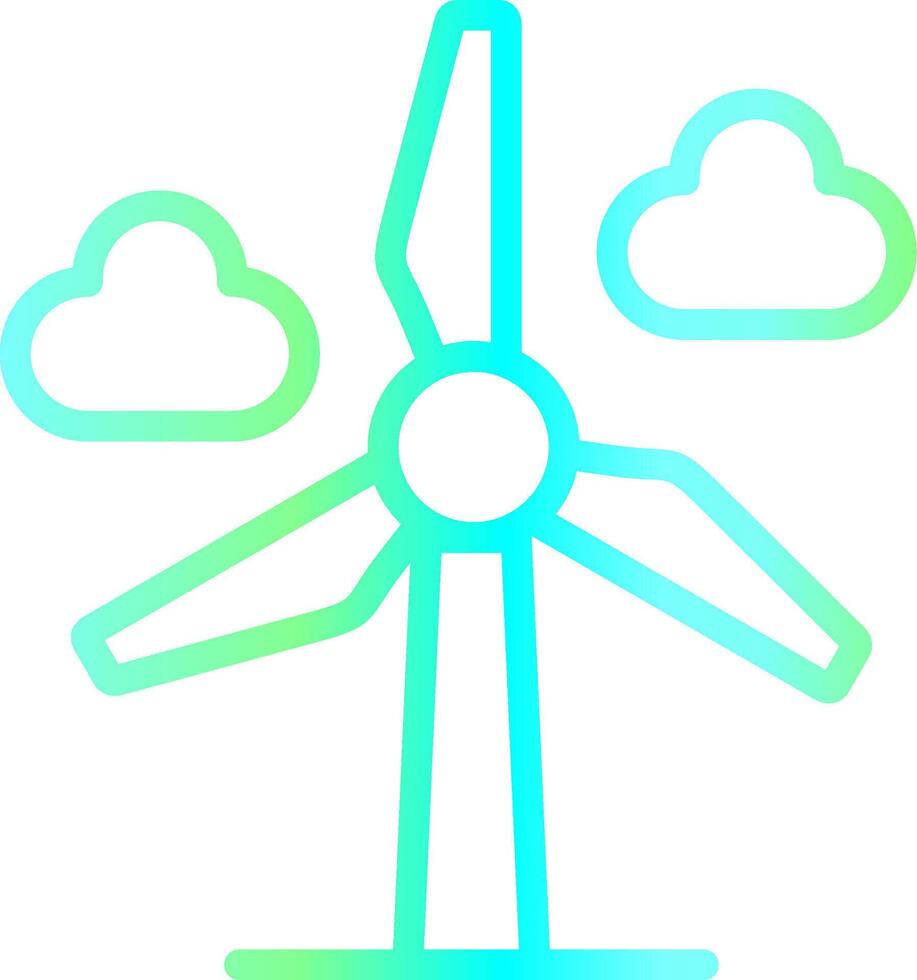 Wind Leistung kreativ Symbol Design vektor