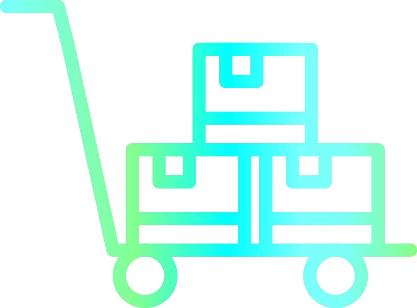 Trolley kreatives Icon-Design vektor