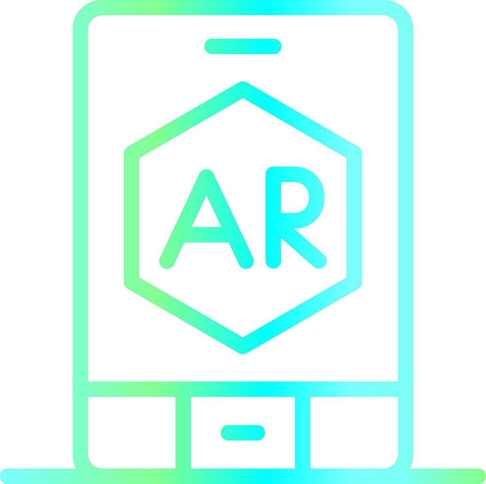 ar App kreativ Symbol Design vektor