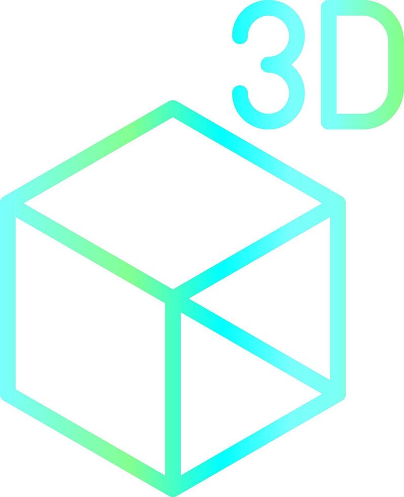 3d Objekt kreativ Symbol Design vektor