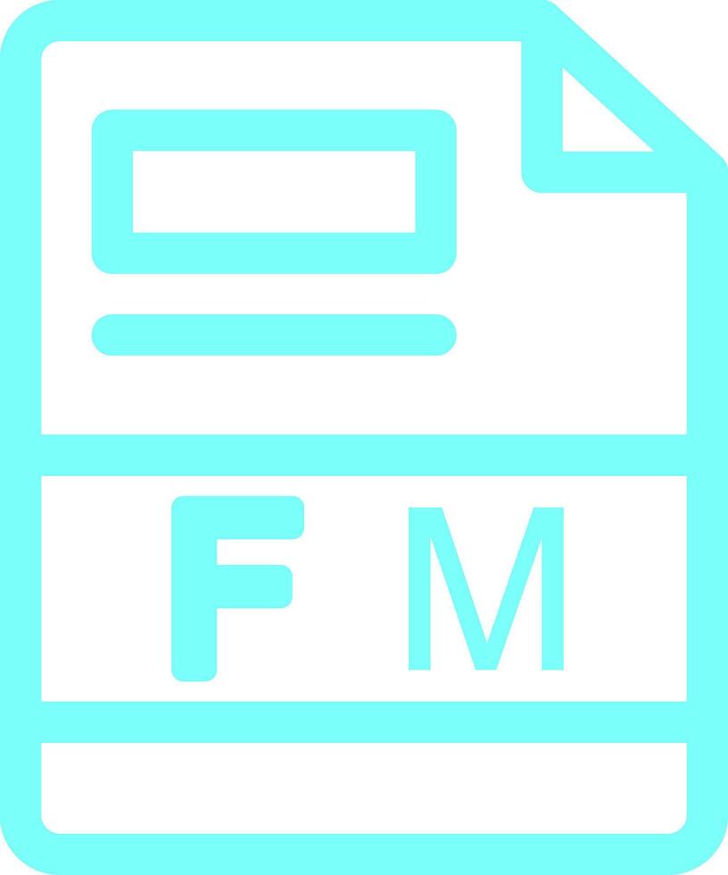 fm kreativ Symbol Design vektor