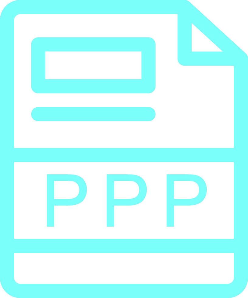 ppp kreativ Symbol Design vektor