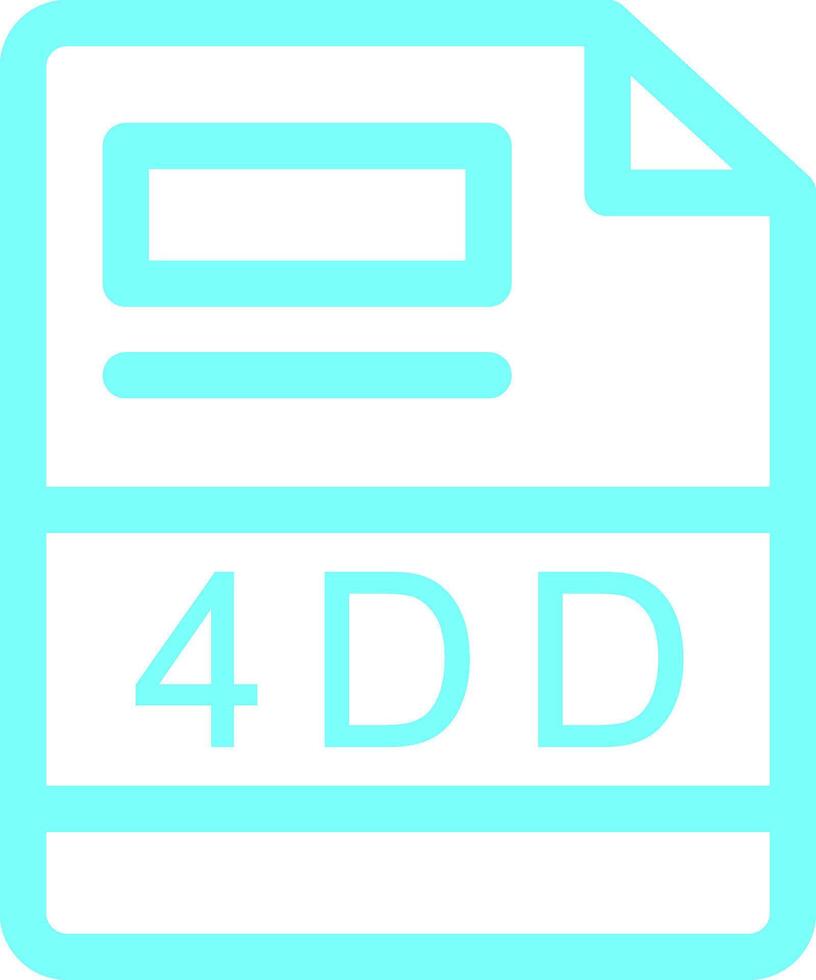 4dd kreativ Symbol Design vektor