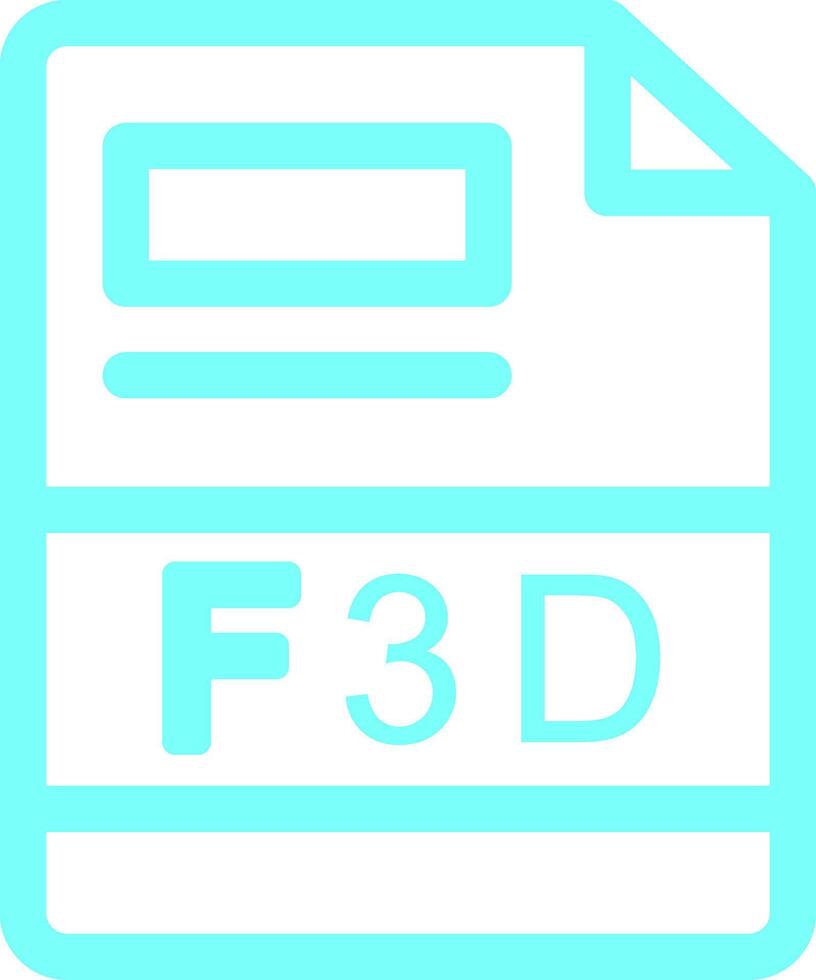 f3d kreativ ikon design vektor