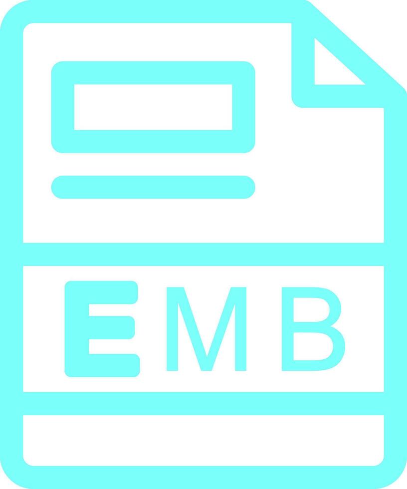 emb kreativ ikon design vektor