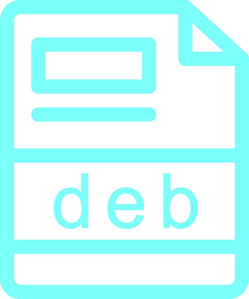 deb kreativ Symbol Design vektor