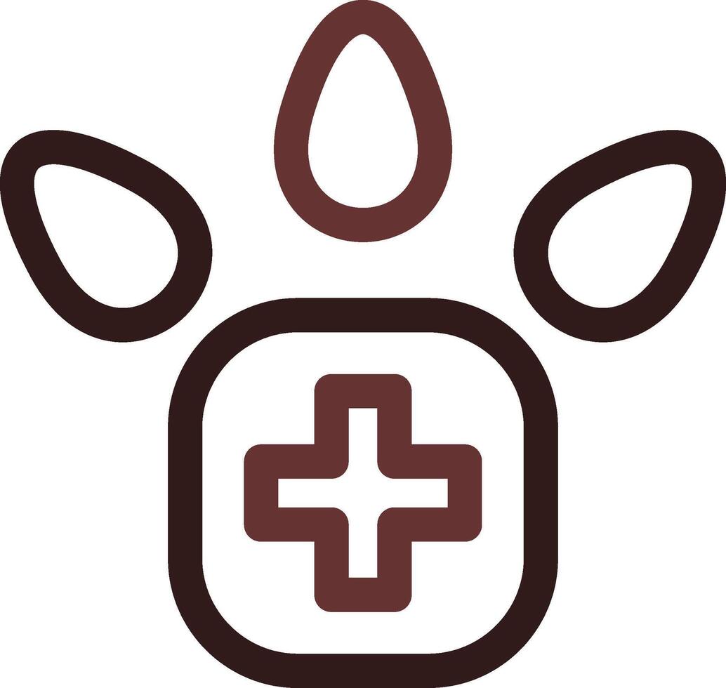 Veterinärfuß kreatives Icon-Design vektor