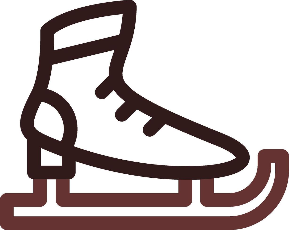 Schlittschuhe kreatives Icon-Design vektor