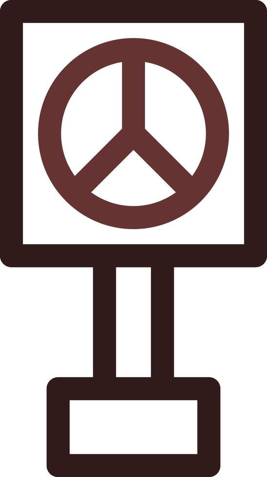 Peace-Zeichen kreatives Icon-Design vektor