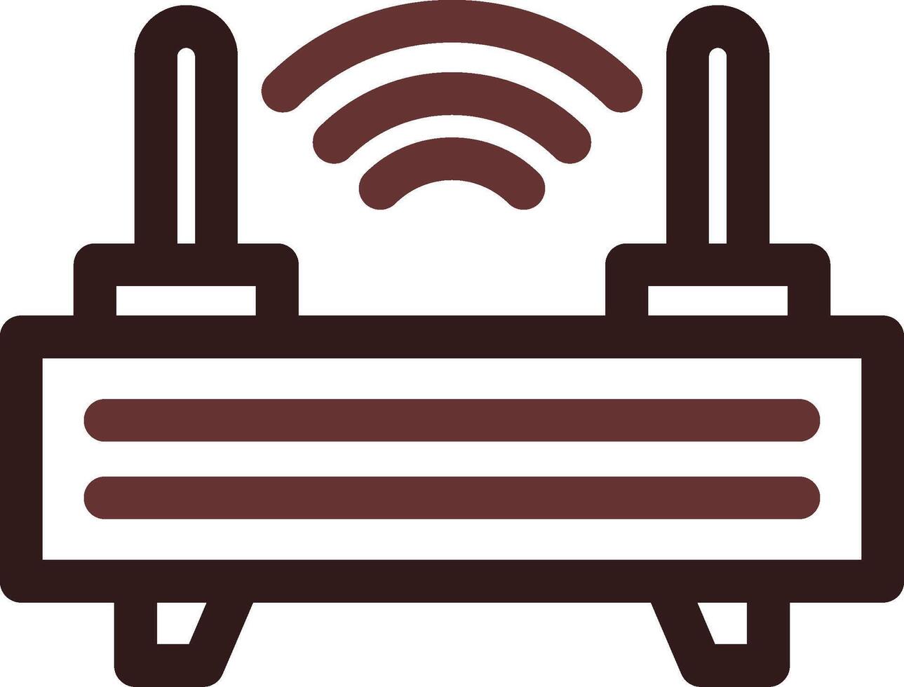 Router kreatives Icon-Design vektor