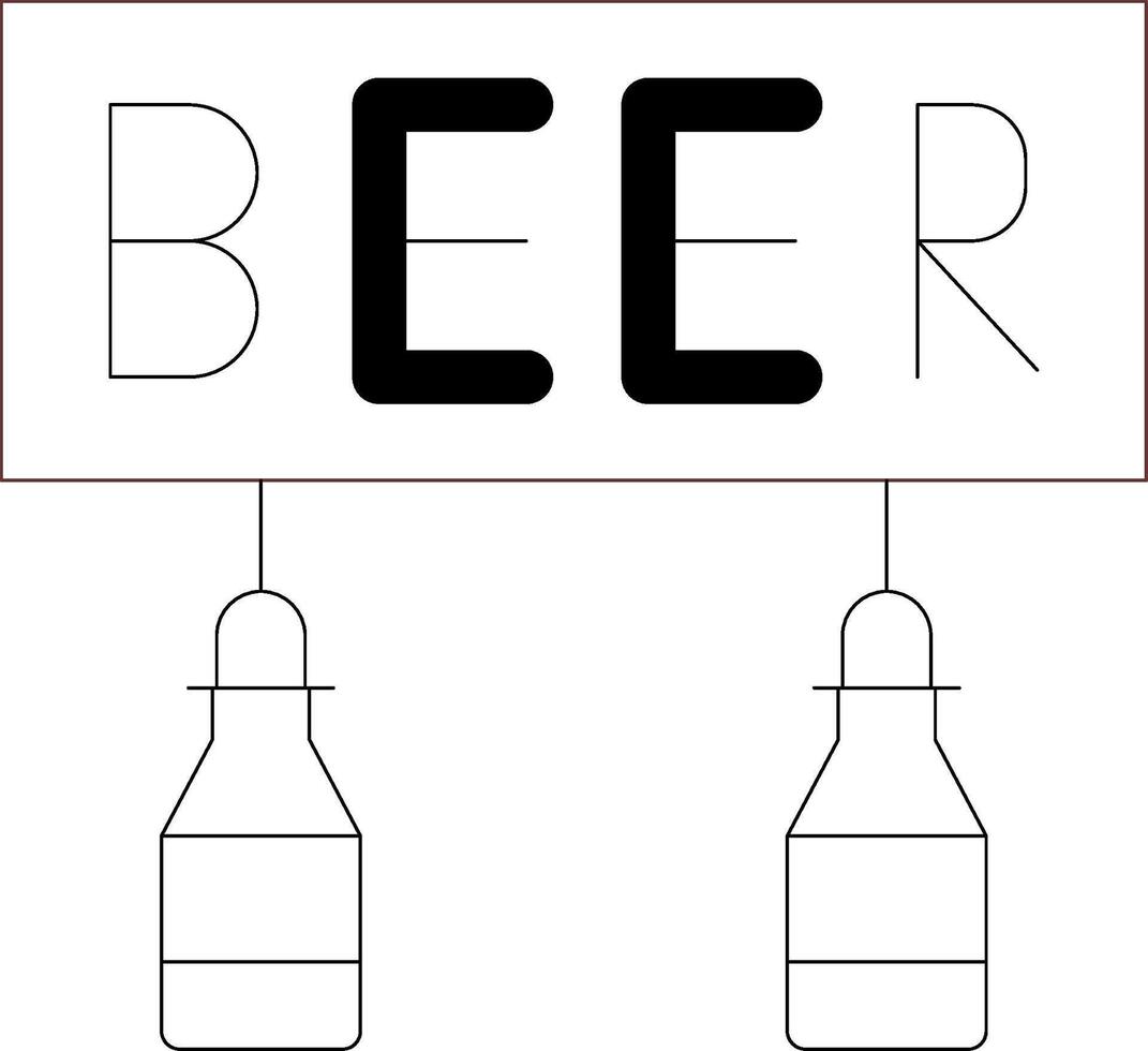 Biere kreativ Symbol Design vektor