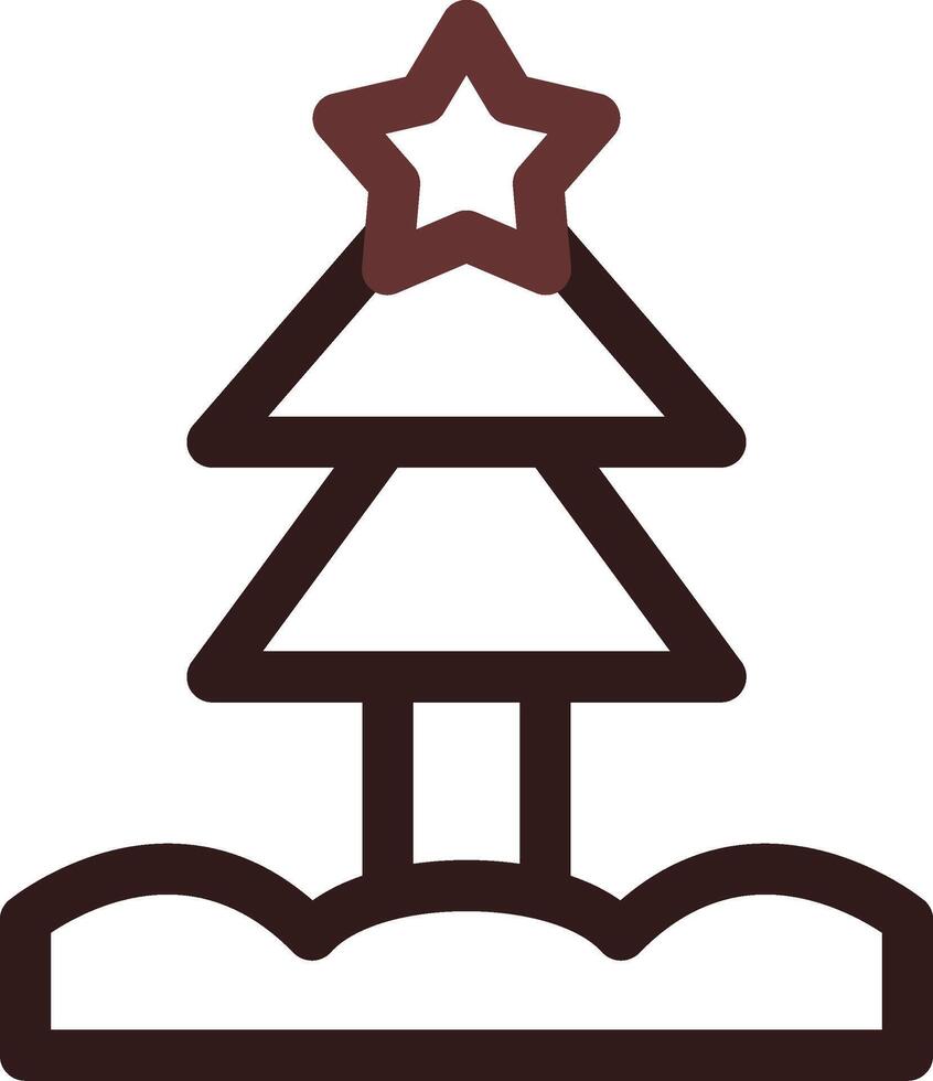 Weihnachtsbaum kreatives Icon-Design vektor