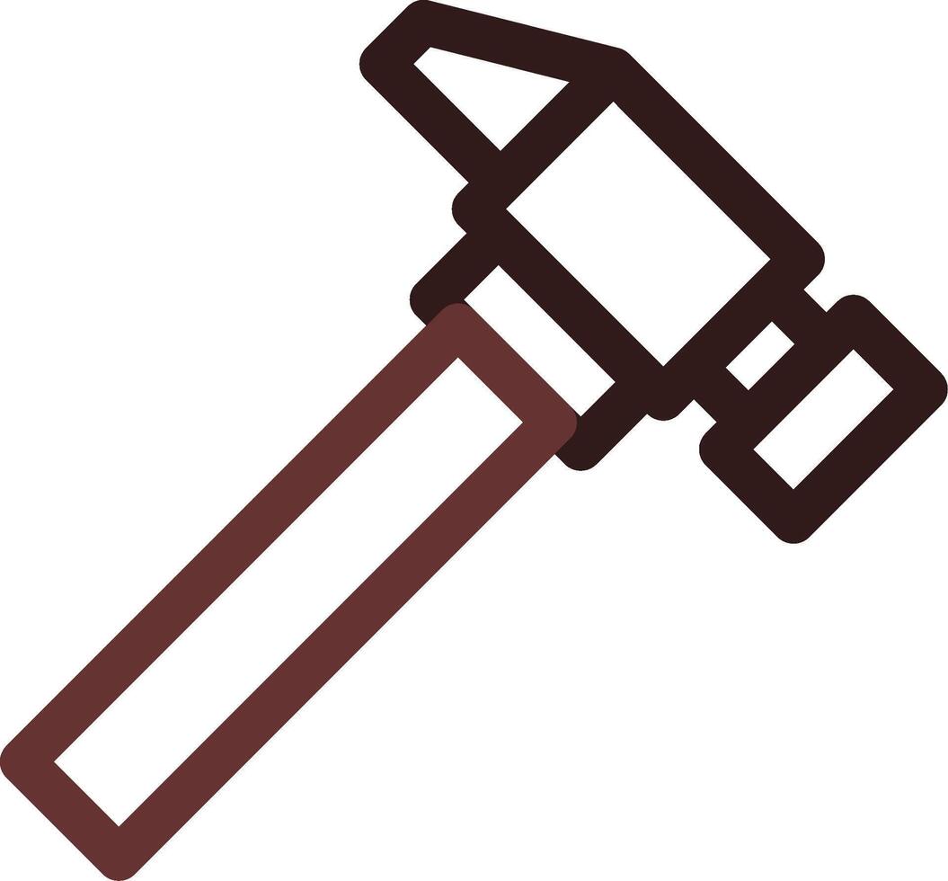 Hammer kreatives Icon-Design vektor