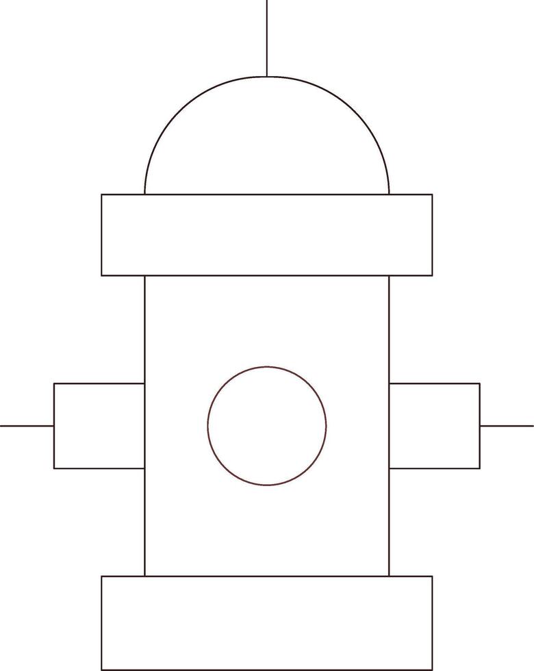 Hydranten kreatives Icon-Design vektor
